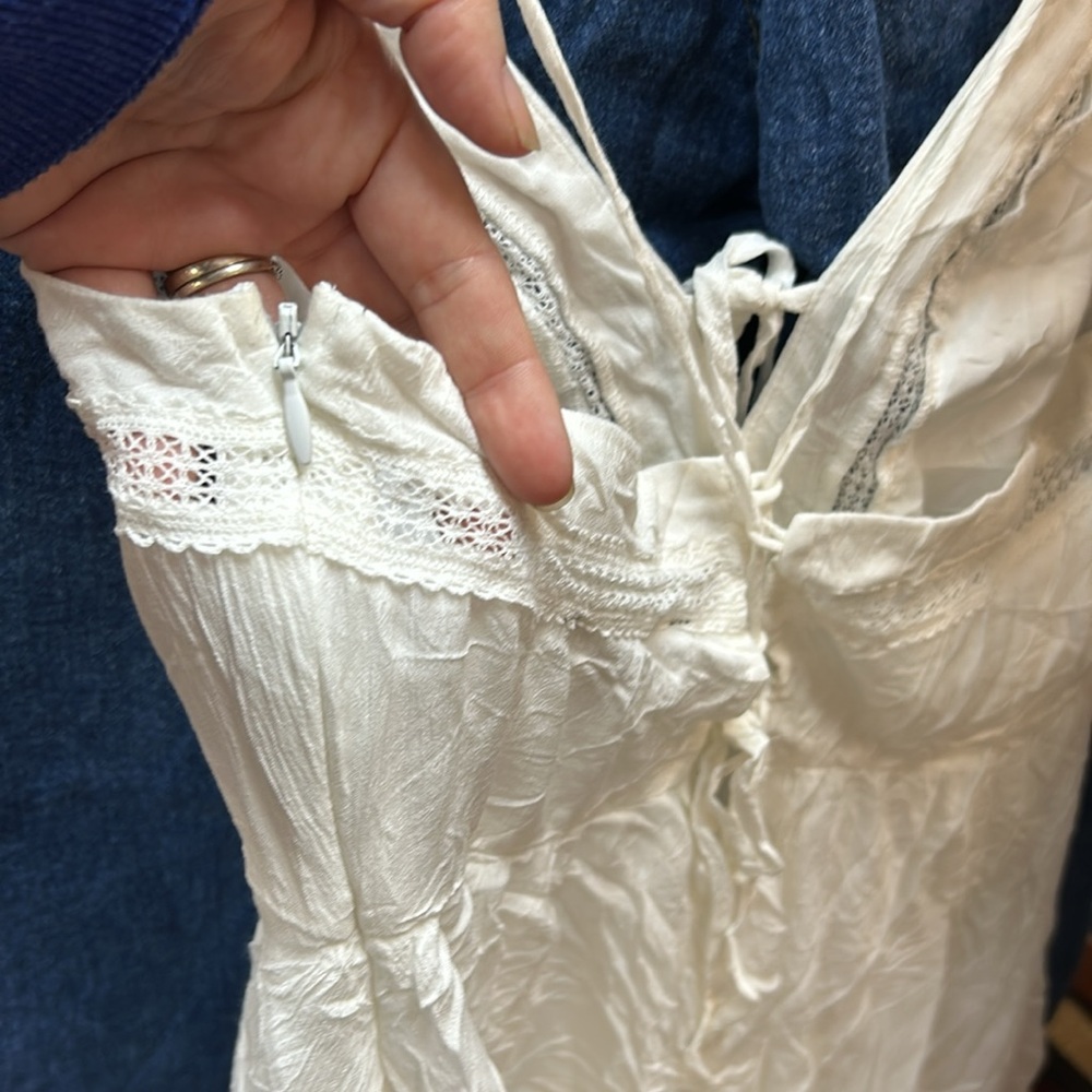 Forever 21 White Babydoll Corset Dress - Picture 4 of 7